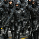 Image for article titled Peruvian Anti-Riot Police Uniforms Look Like Judge Dredd Meets Batman